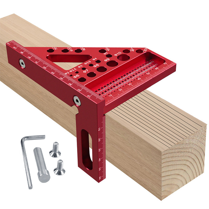 Escuadra Triangular de Aluminio para Carpintero