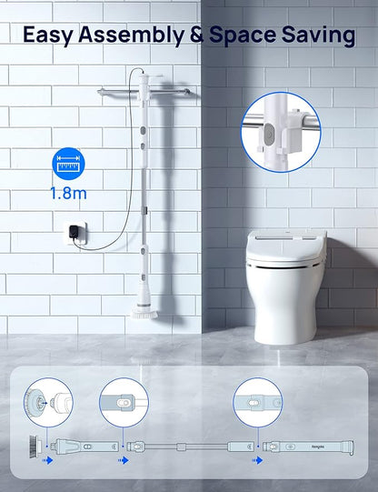 Fregadora giratoria eléctrica sin esfuerzo 7 en 1 USB-C-Envío gratis