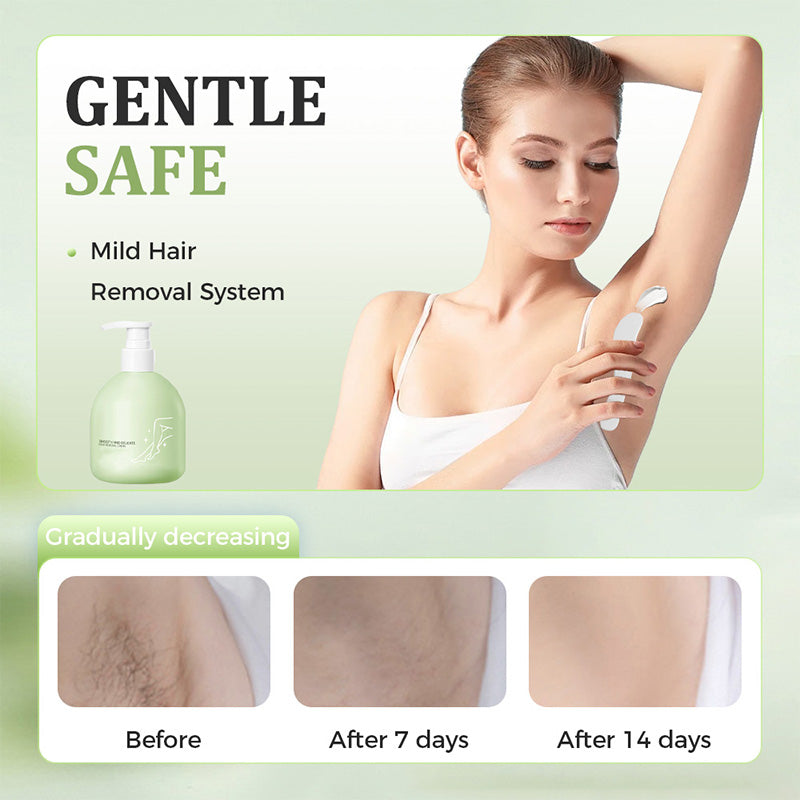Crema depilatoria suave y no irritant