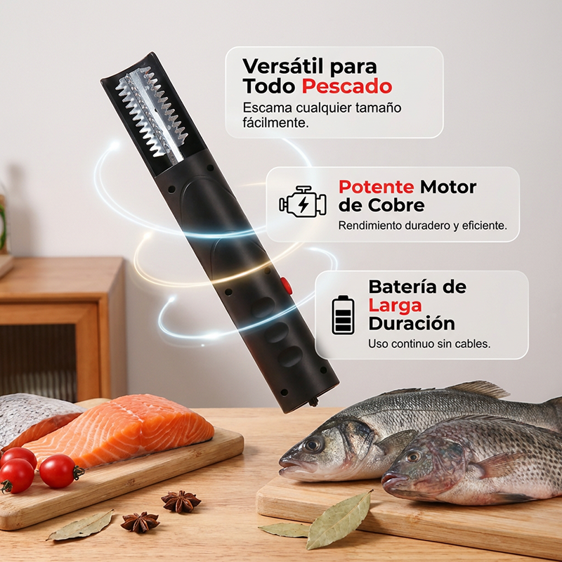 Descamador y Removedor Eléctrico de Escamas de Pescado