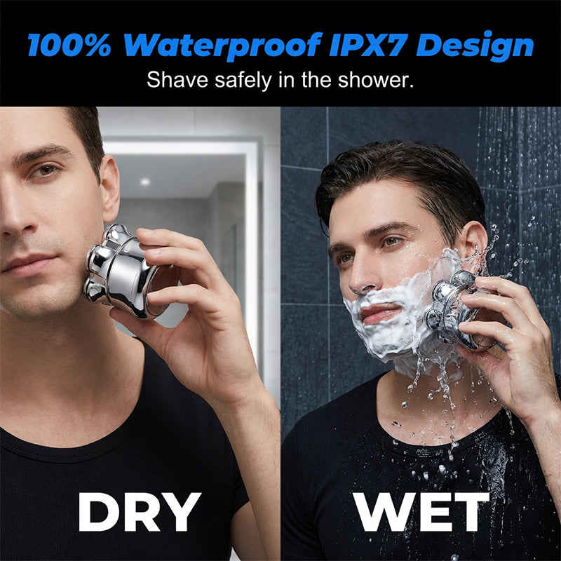 🔥 Oferta por tiempo limitado - Afeitadora rotativa impermeable Wet & Dry