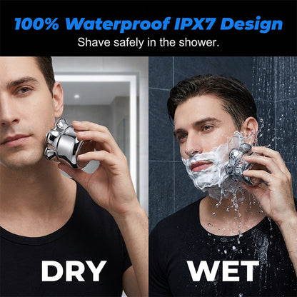 🔥 Oferta por tiempo limitado - Afeitadora rotativa impermeable Wet & Dry