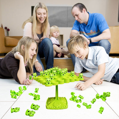 Juego de Equilibrio del Árbol con Ranas Apilables