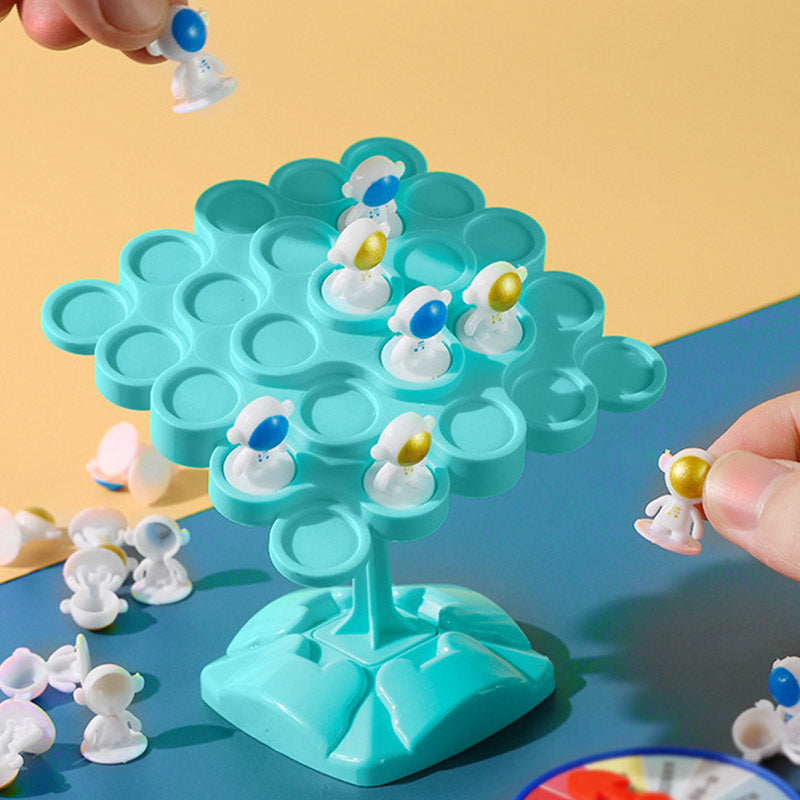 Juego de Equilibrio del Árbol con Ranas Apilables