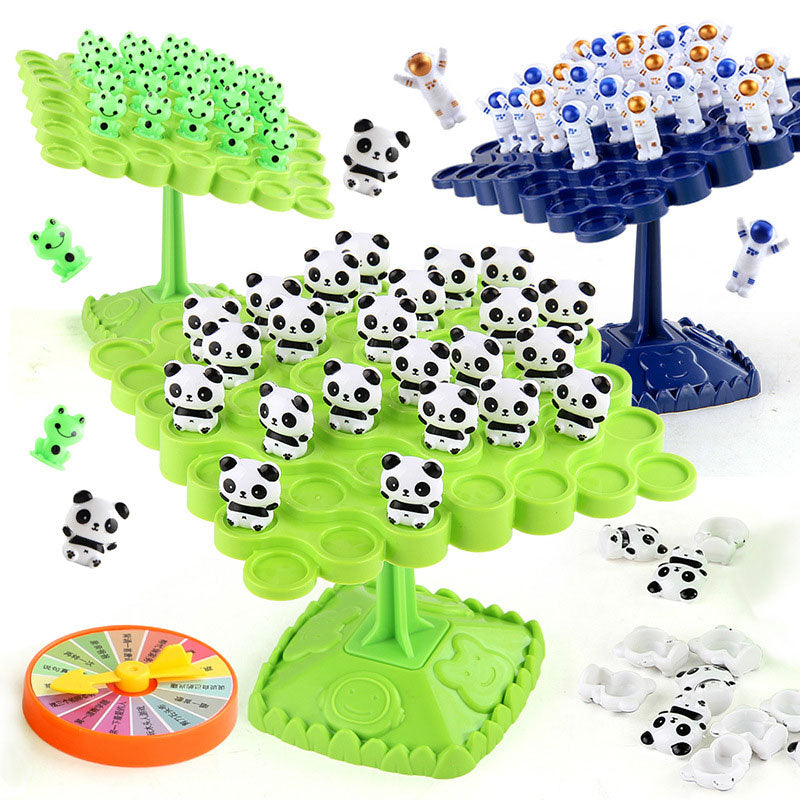 Juego de Equilibrio del Árbol con Ranas Apilables