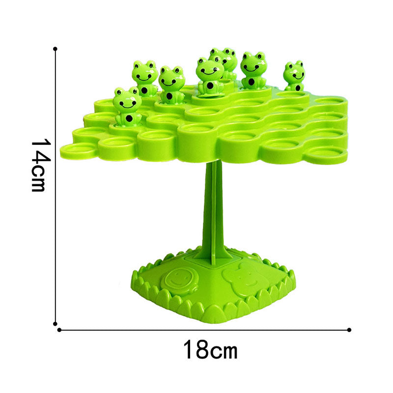 Juego de Equilibrio del Árbol con Ranas Apilables