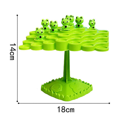 Juego de Equilibrio del Árbol con Ranas Apilables