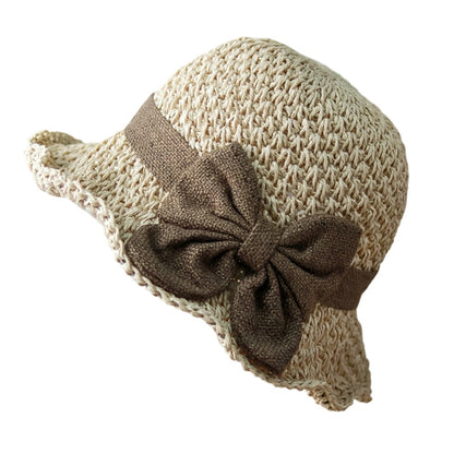 ⏰🔥 ¡Oferta de Verano 50% OFF! 🥳👒 Sombrero de Paja Elegante con Lazo – Transpirable, Plegable y Perfecto para Playa y Viajes 💞💥