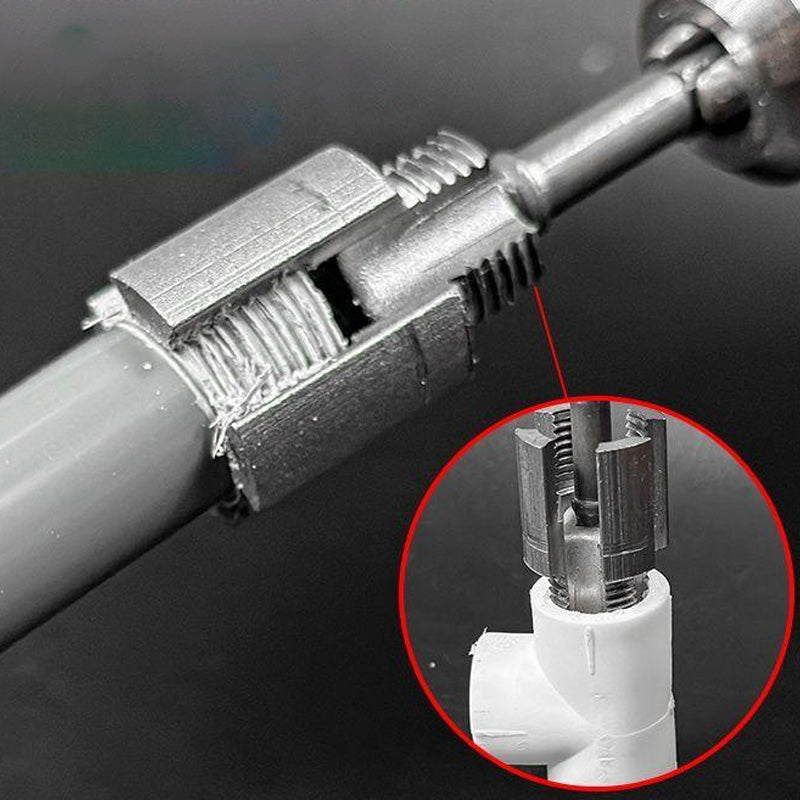 Kit de Rosca para Tuberías de PVC – Herramienta para Cortar Rosca Interna y Externa para Fontanería e Irrigación en Bricolaje