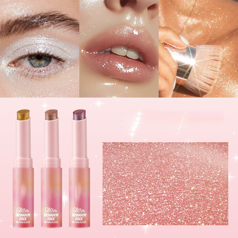 Sombra de Ojos en Barra 2 en 1 con Brillos Destellantes