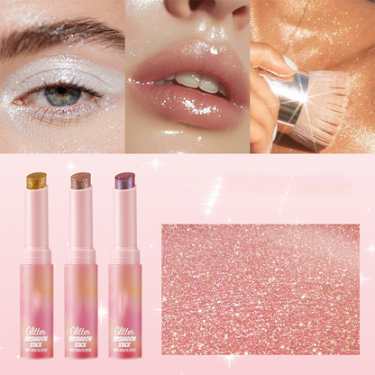 Sombra de Ojos en Barra 2 en 1 con Brillos Destellantes