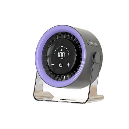 Mini Ventilador de Escritorio con 100 Velocidades y Pantalla Digital