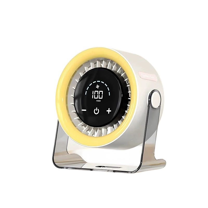 Mini Ventilador de Escritorio con 100 Velocidades y Pantalla Digital
