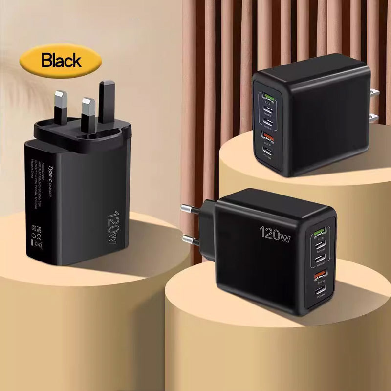 Cargador Rápido de 120W con 5 Puertos