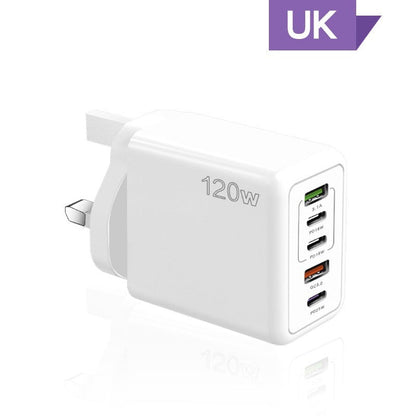 Cargador Rápido de 120W con 5 Puertos