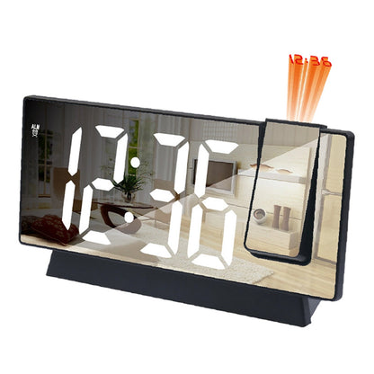 Despertador LED con espejo y proyección