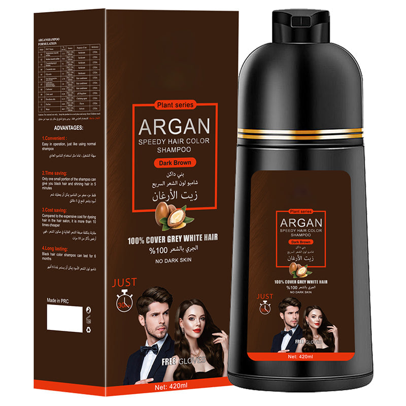 Shampoo Tinte para el Cabello 3 en 1