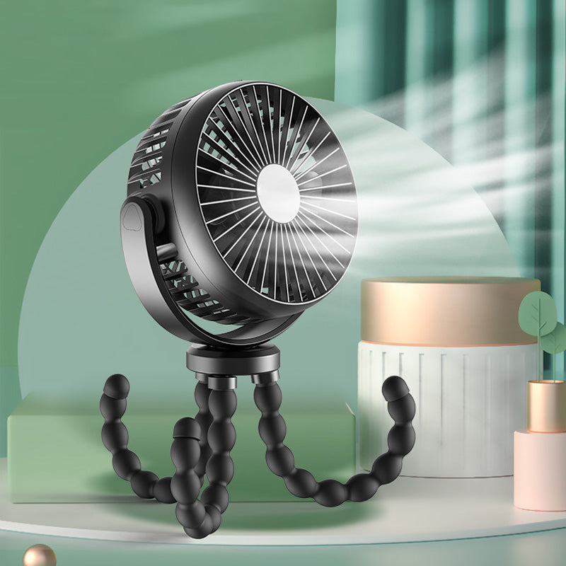 Ventilador para Carriola de Bebé con Trípode Flexible tipo Pulpo
