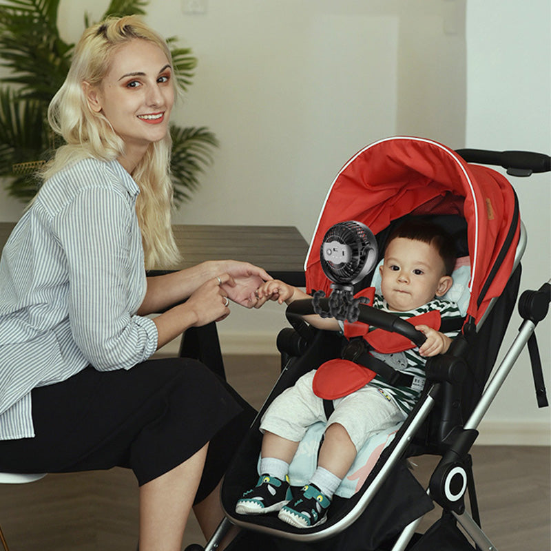 Ventilador para Carriola de Bebé con Trípode Flexible tipo Pulpo