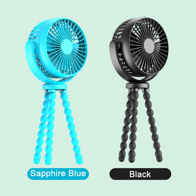 Ventilador para Carriola de Bebé con Trípode Flexible tipo Pulpo