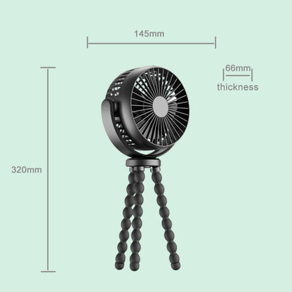 Ventilador para Carriola de Bebé con Trípode Flexible tipo Pulpo