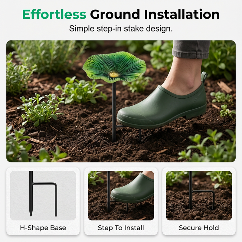 Comedero para pájaros con soporte para flores «Vibrant Garden»