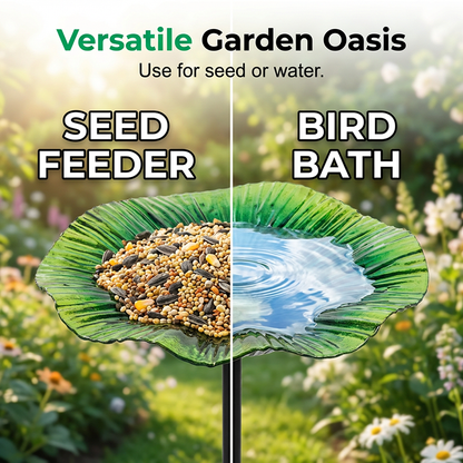 Comedero para pájaros con soporte para flores «Vibrant Garden»