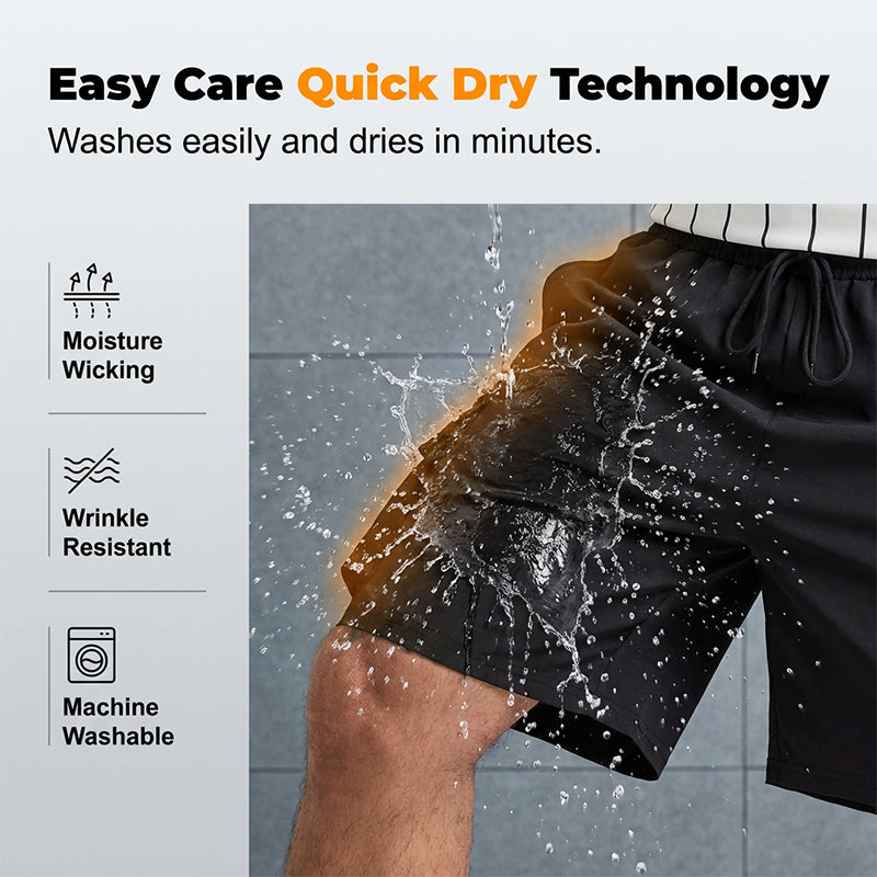 Pantalones Cortos Cargo Casuales para Hombre con Cintura Elástica