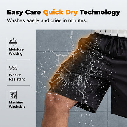 Pantalones Cortos Cargo Casuales para Hombre con Cintura Elástica