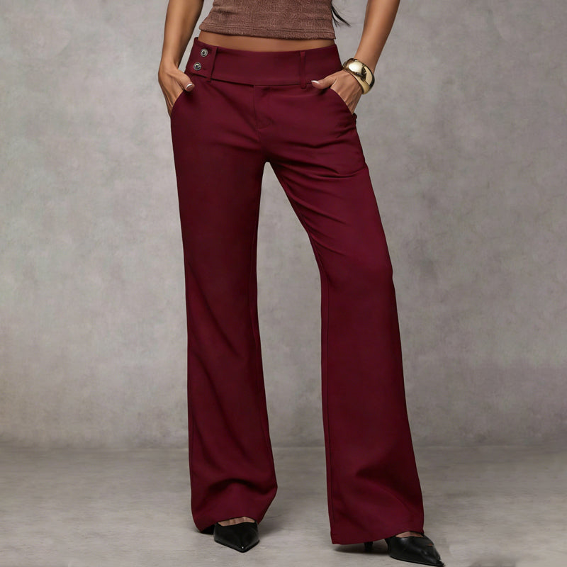 🌺 50% DE DESCUENTO 💐 Pantalones de traje elegantes acampanados para mujer