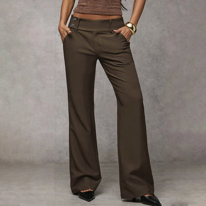 🌺 50% DE DESCUENTO 💐 Pantalones de traje elegantes acampanados para mujer