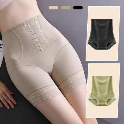 Calzones de Seda de Hielo de Cintura Alta con Control de Abdomen y Levanta Glúteos