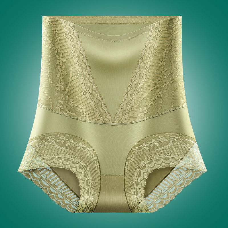 Calzones de Seda de Hielo de Cintura Alta con Control de Abdomen y Levanta Glúteos