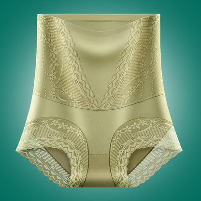 Calzones de Seda de Hielo de Cintura Alta con Control de Abdomen y Levanta Glúteos