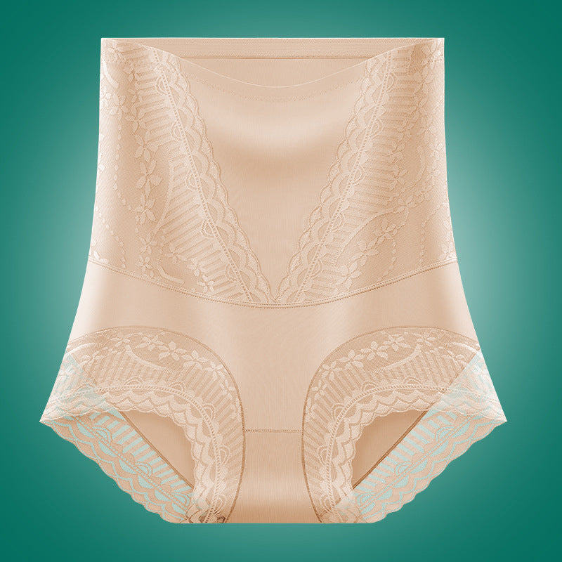 Calzones de Seda de Hielo de Cintura Alta con Control de Abdomen y Levanta Glúteos