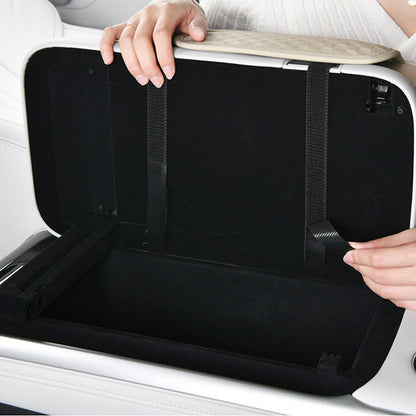 Organizador para apoyabrazos de carro con portavasos