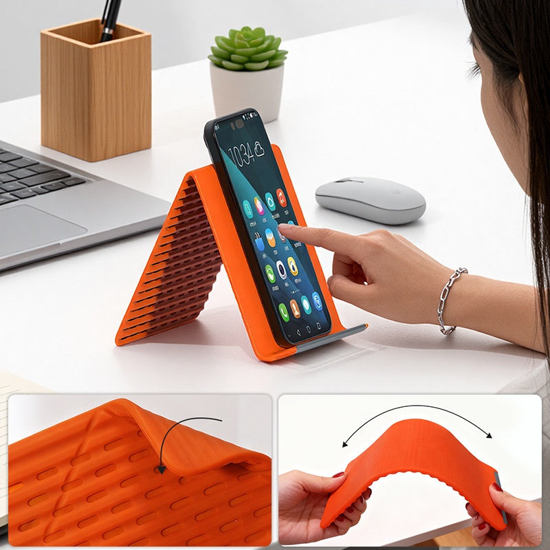 Soporte flexible de silicona para el móvil