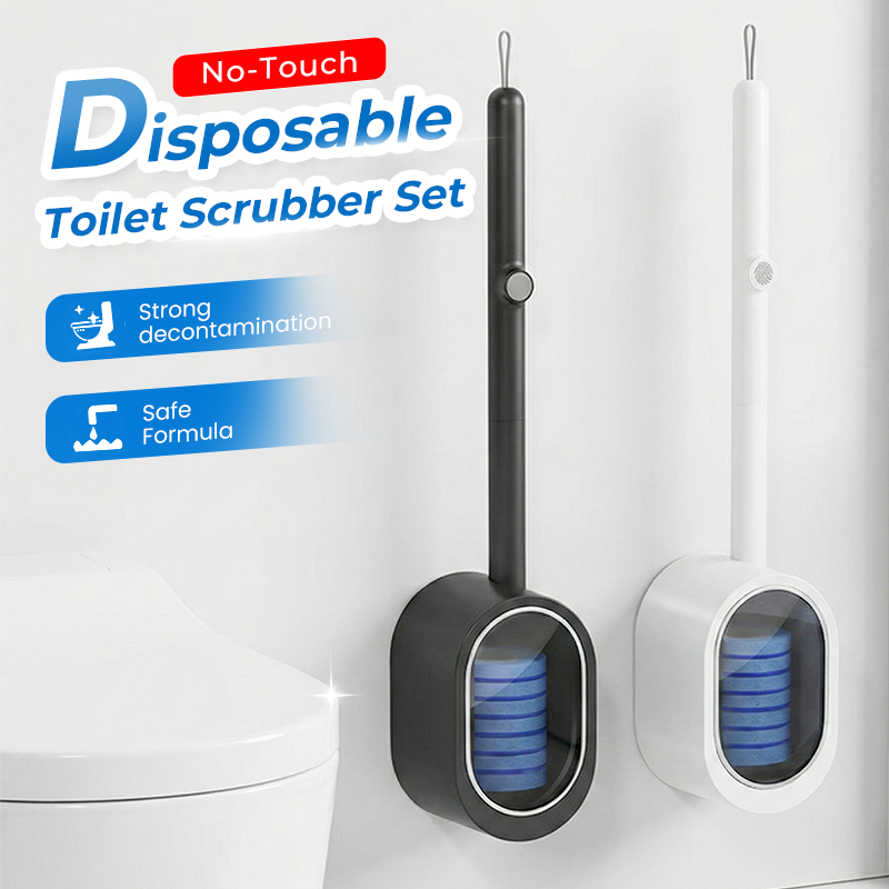 Kit de Limpieza para Inodoro con Cepillo Desechable Sin Contacto