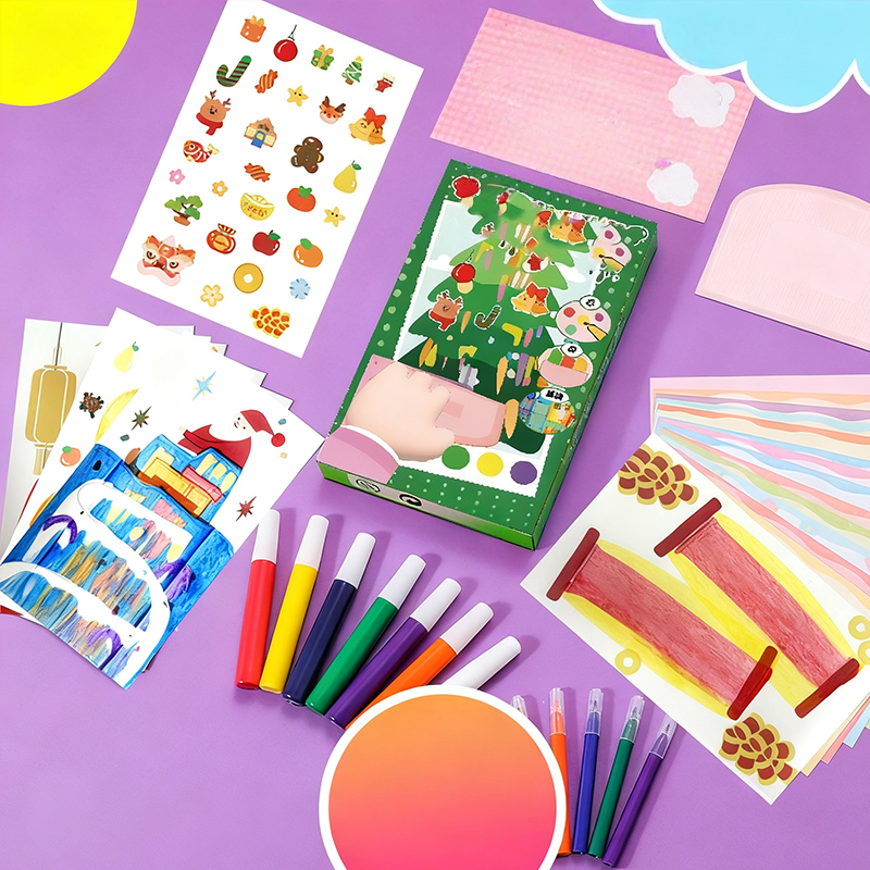 Kit de Arte para Rascar Arcoíris para Niños, 35 Piezas