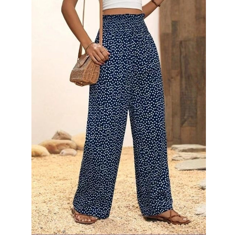 ⏰🔥 ¡Oferta Limitada 50% OFF! 👖 Pantalones de Mujer de Talle Alto – Pierna Ancha, Cintura Elástica y Corte Fluido 🌸🌿