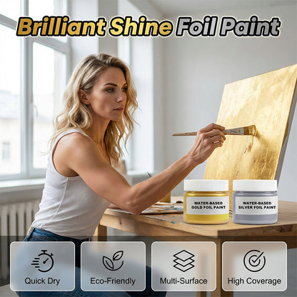 Pintura a Base de Agua Efecto Hoja de Oro