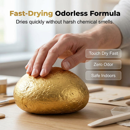 Pintura a Base de Agua Efecto Hoja de Oro