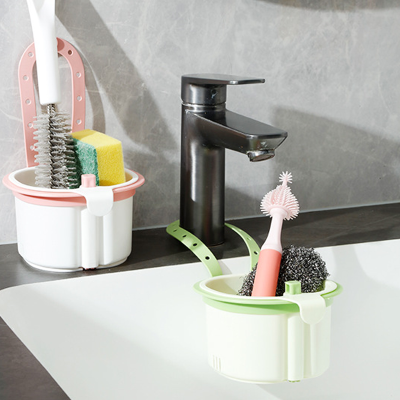 Plastic Kitchen Suction Cup Sink Drain Basket