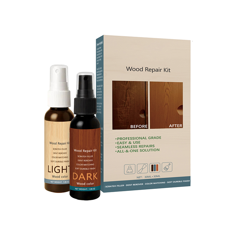 Spray para el cuidado y la reparación de suelos de madera de dos tonos
