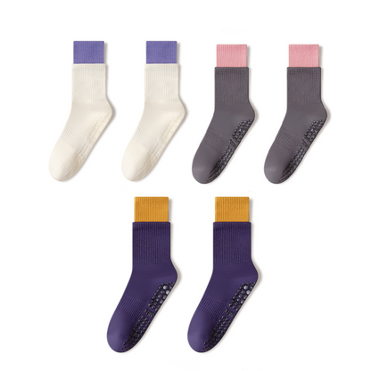 Calcetines cortos Cloud-Soft Pilates con suela antideslizante