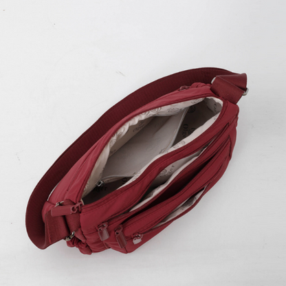 Bolso bandolera ligero de nailon con múltiples bolsillos