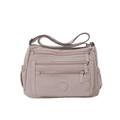 Bolso bandolera ligero de nailon con múltiples bolsillos