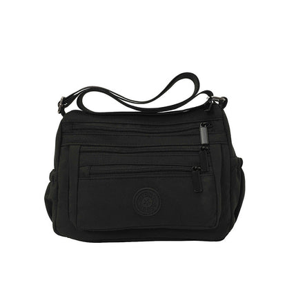 Bolso bandolera ligero de nailon con múltiples bolsillos