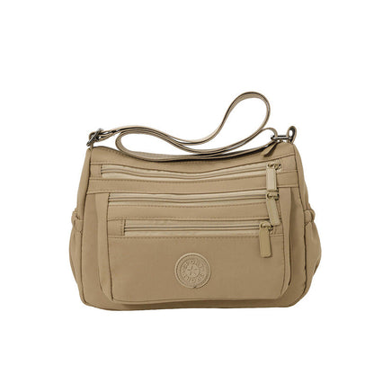 Bolso bandolera ligero de nailon con múltiples bolsillos