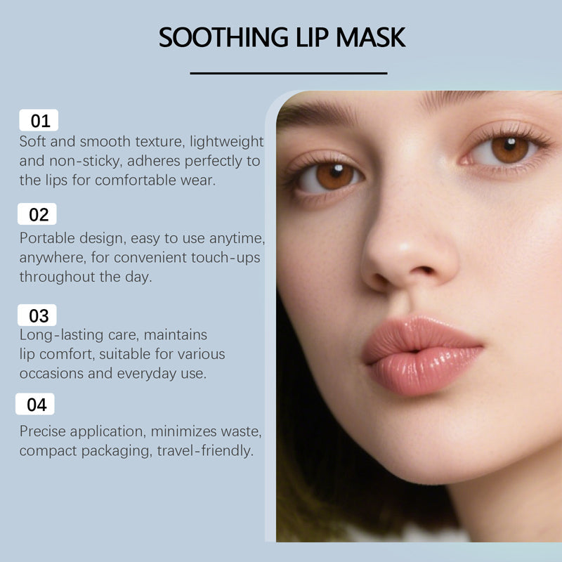 Mascarilla labial calmante e hidratante para labios secos y agrietado